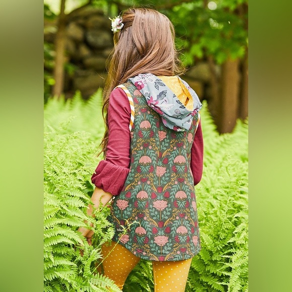 Matilda Jane Wander With Love Hooded Vest, Size 12 - Picture 2 of 9